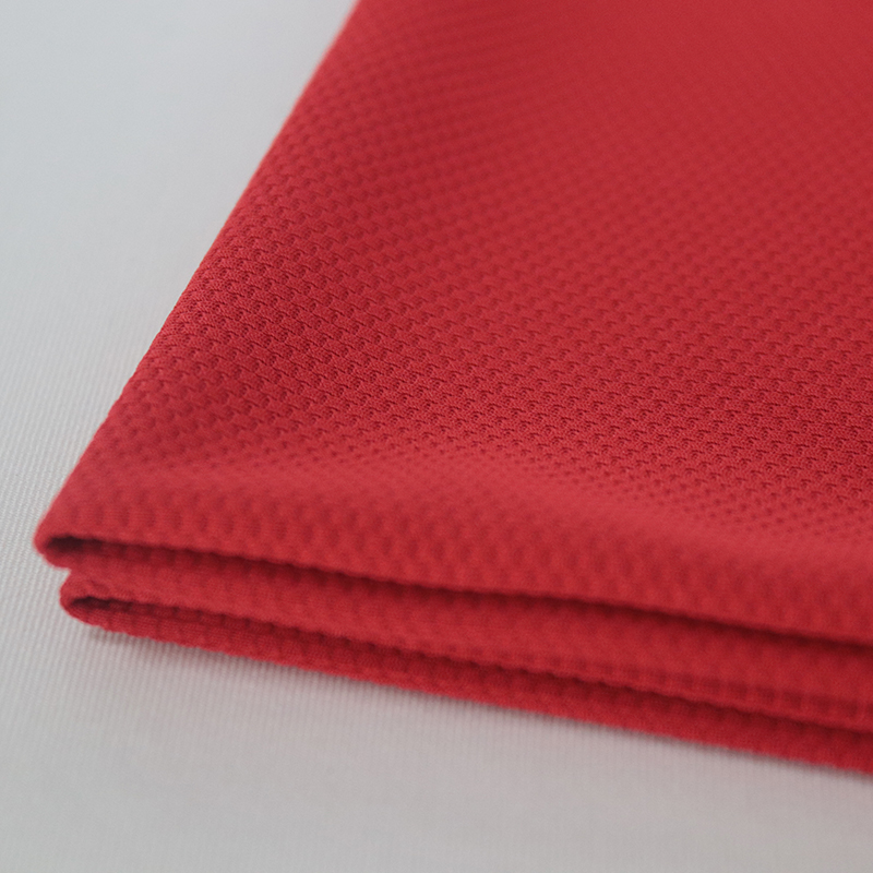 Polyester Sporty Texture knit fabric in quick dry & anti-bacterail finish for sportswear