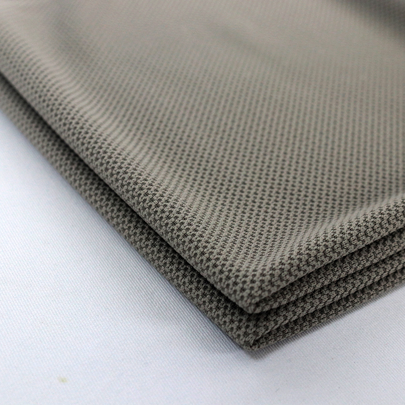 Polyester Sporty Texture knit fabric in anti-bacterail finish for sportswear