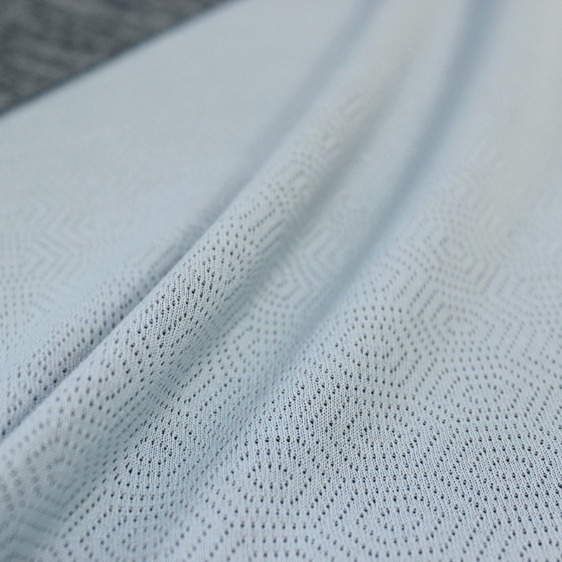 Polyester reversible jacquard knit fabric quick dry & moisture management for casual wear